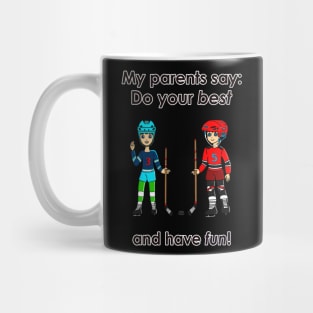 Anime Hockey Boy and Girl Mug